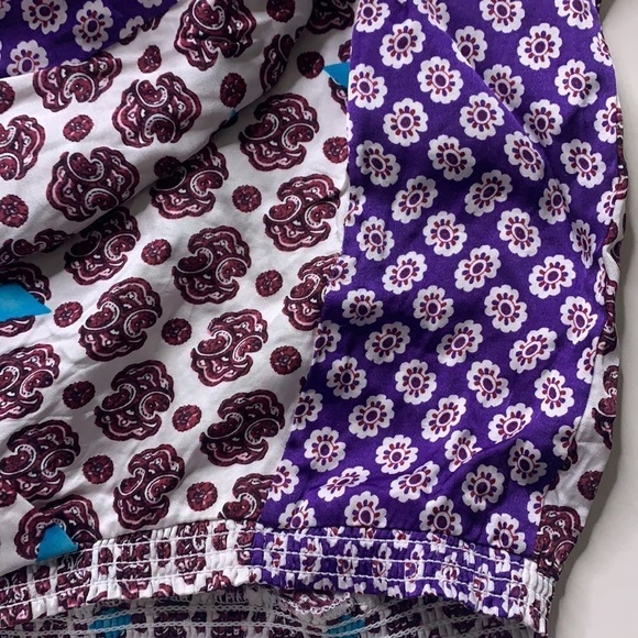 MAJE Satin Faux wrap lipsa hem print v-neck blouse long sleeve small new w tags - Picture 6 of 6